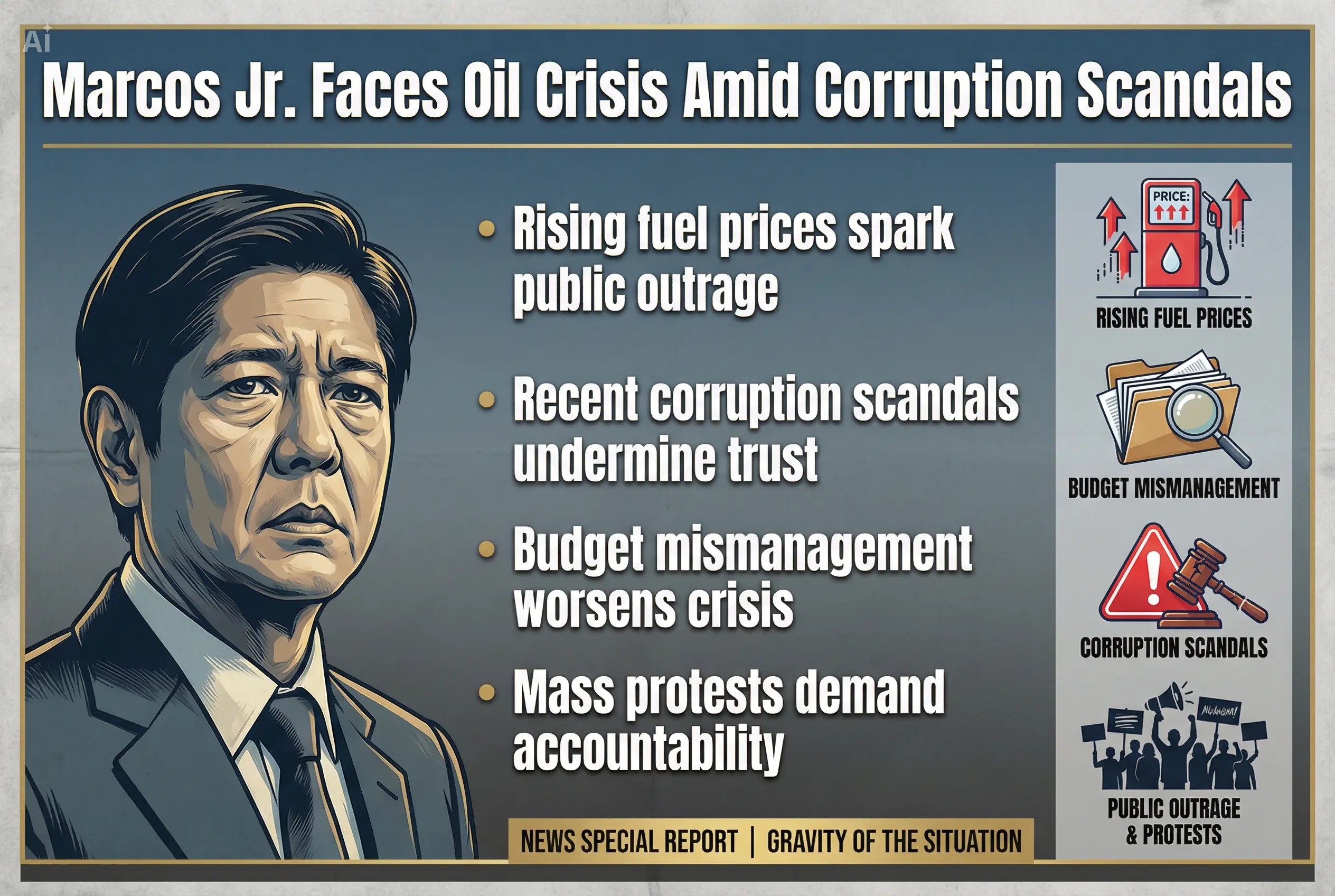 Too Corrupt to Lead, Too Weak to Govern: Marcos Jr. and the Oil Crisis He Cannot Rise Above